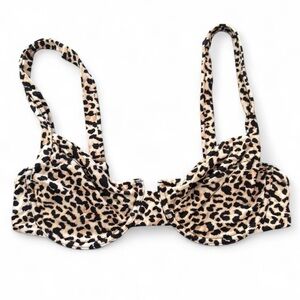 Leopard Print Bikini Top